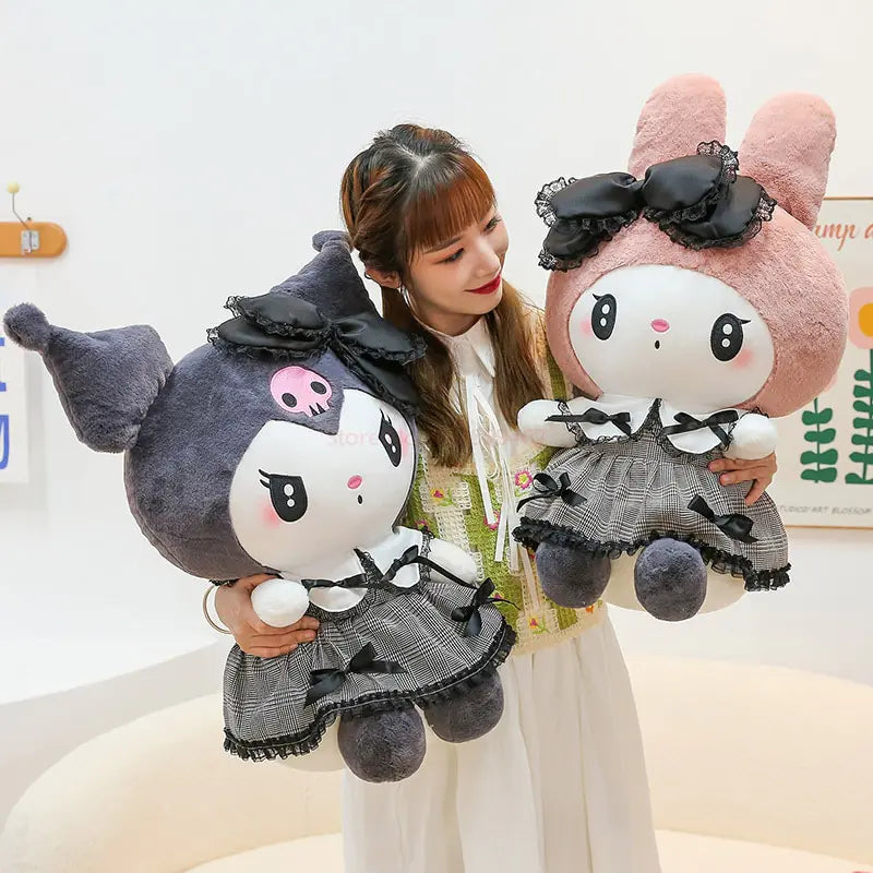 Sanrio Dark Kuromi & My Melody Plush Dolls