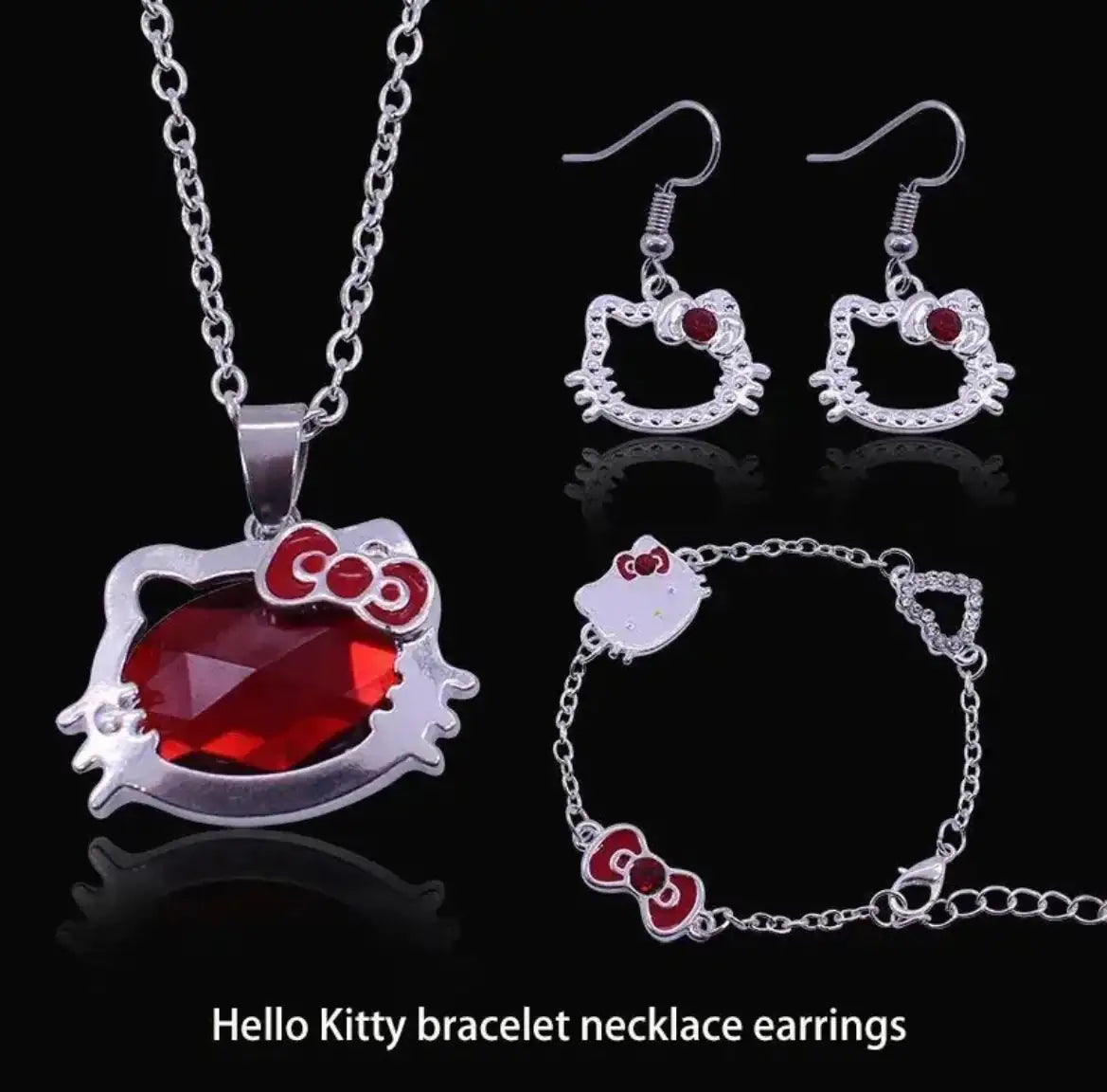 HK Red Jewlery Set