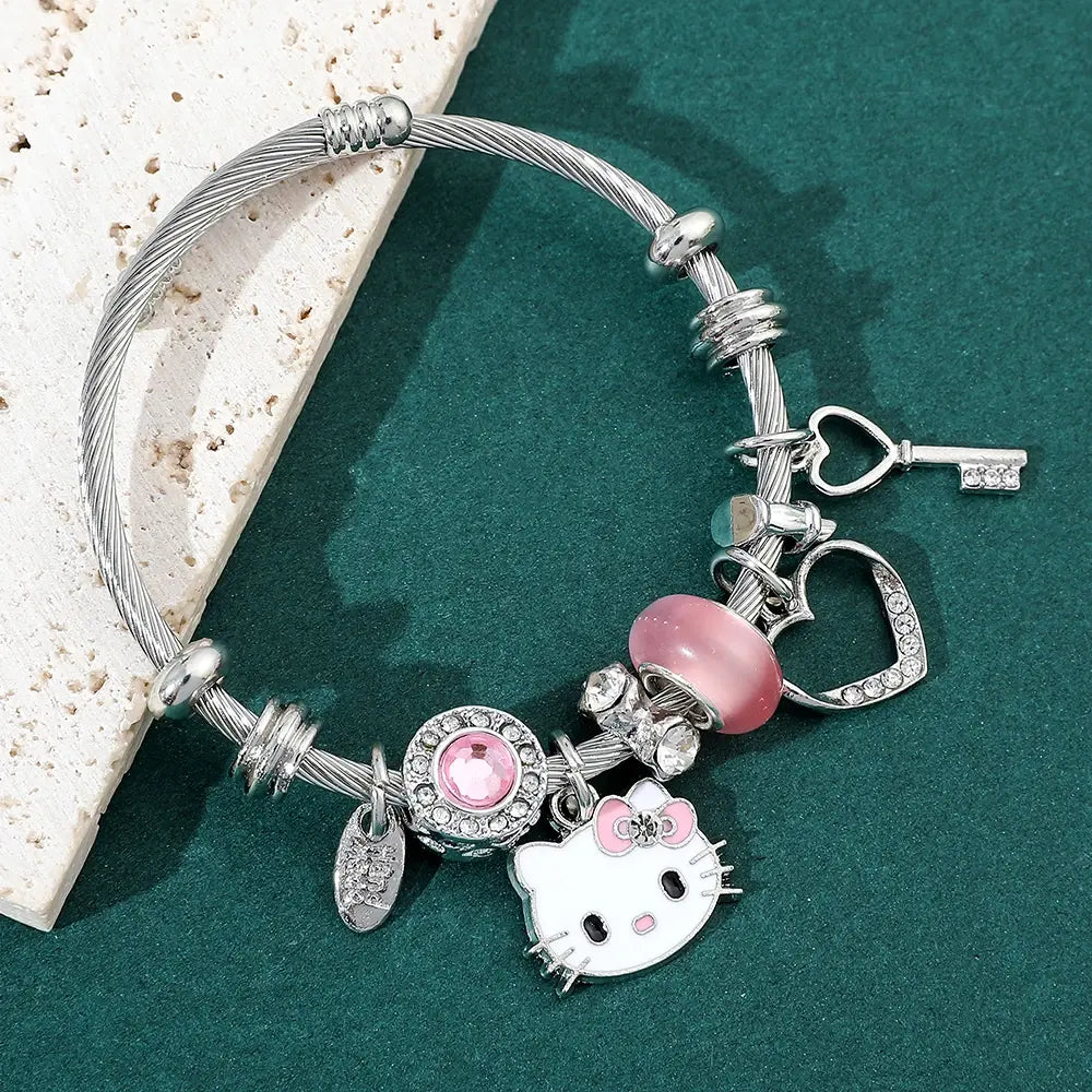 HK Crystal Bead Bracelet