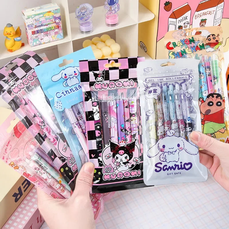 6Pcs Sanrio Kuromi 0.5mm Gel Pens