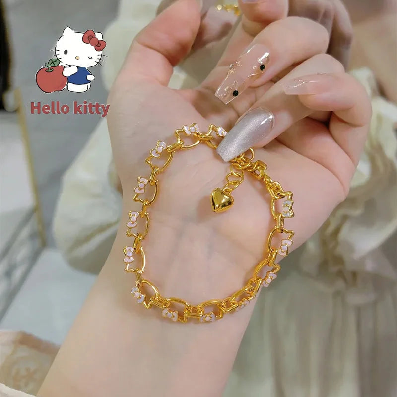 Gold Plated HK Oval Chain Bracelet