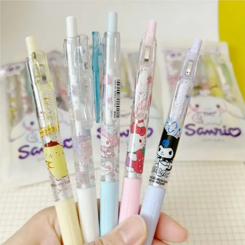 6Pcs Sanrio Kuromi 0.5mm Gel Pens