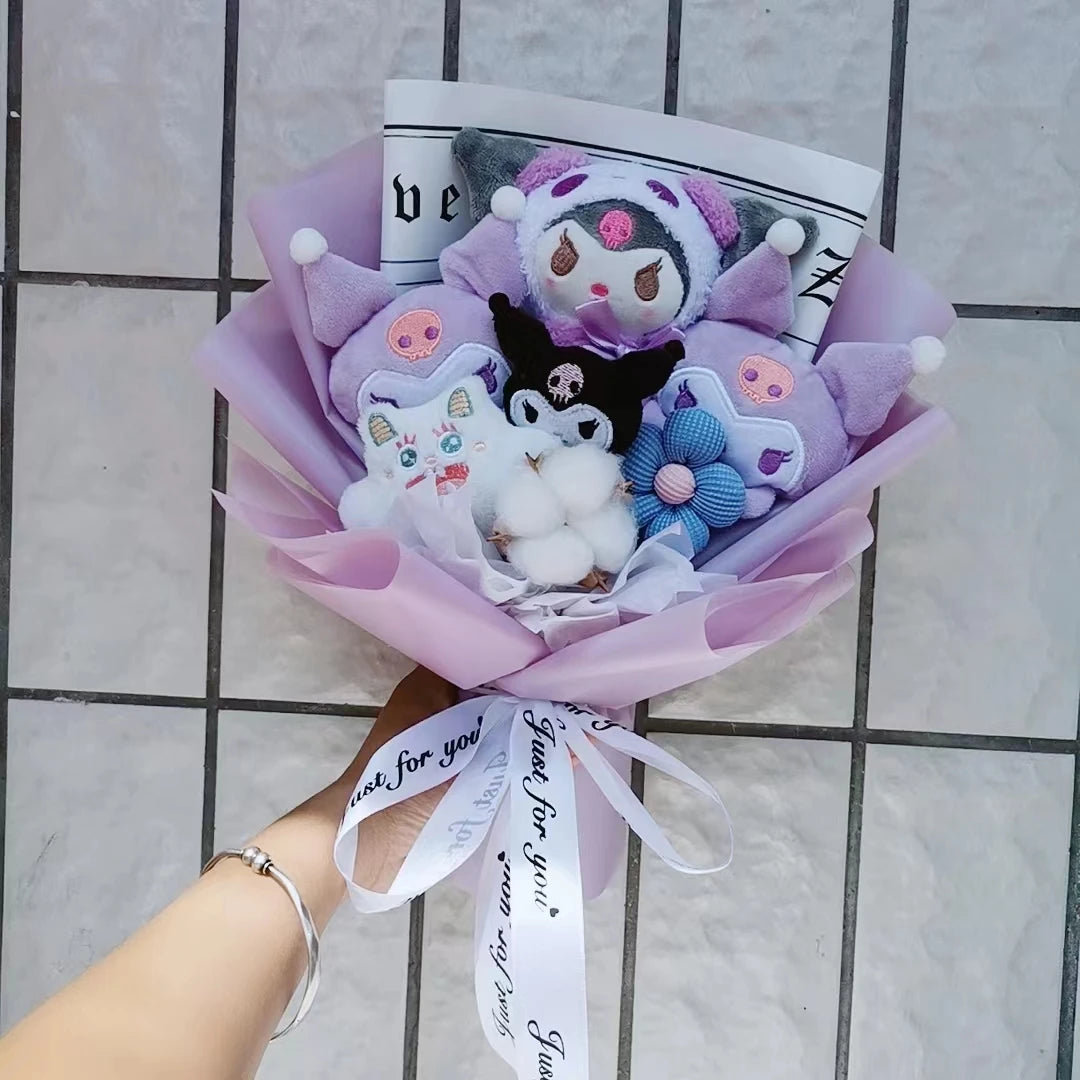 Sanrio Plush Flowers Bouquet Kuromi