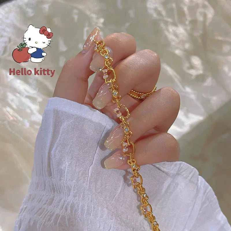 Gold Plated HK Oval Chain Bracelet