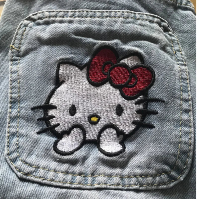 Sanrio HK Blue Denim Baggy Jeans