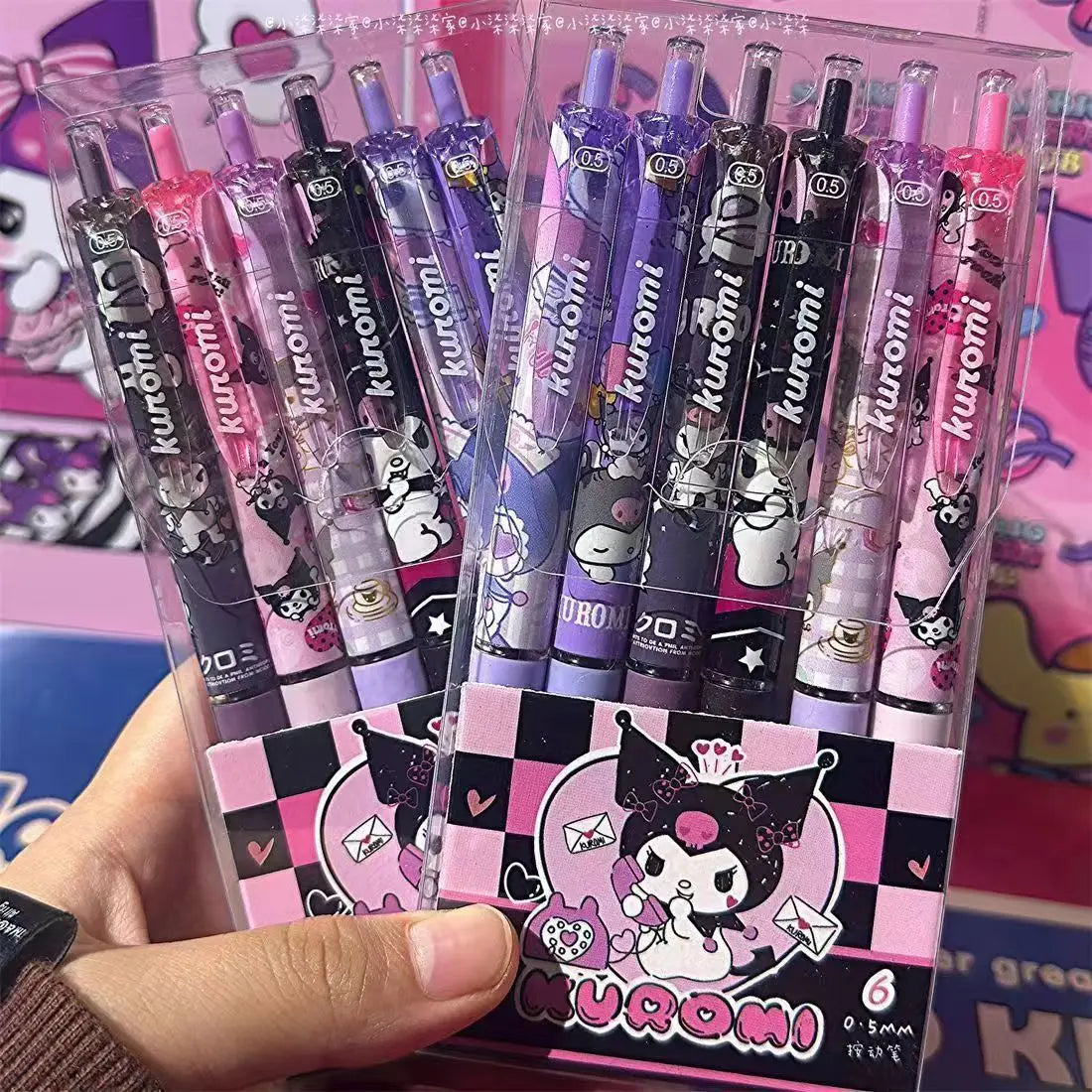 6pcs 0.55mm Sanrio Gel Pen