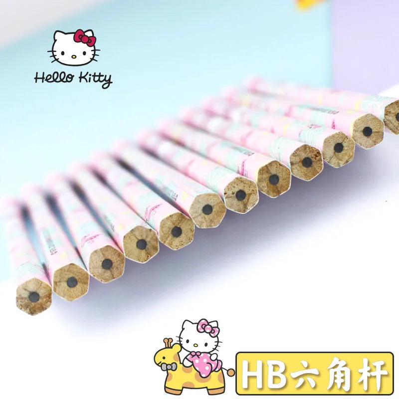 12pcs Sanrio Rubber Head Pencil