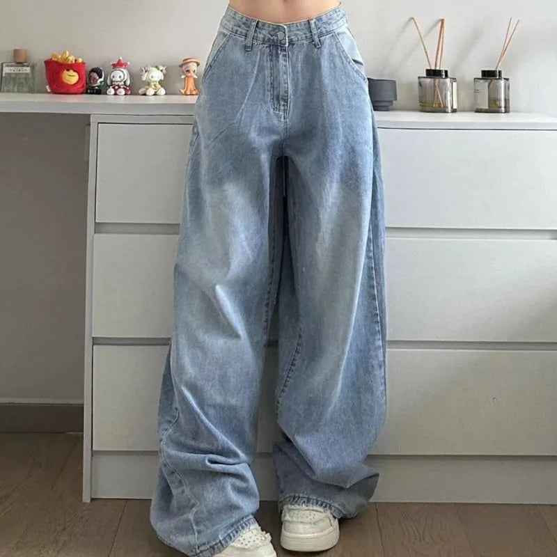 Sanrio HK Blue Denim Baggy Jeans