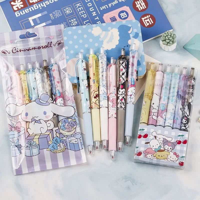 6Pcs Sanrio Kuromi 0.5mm Gel Pens