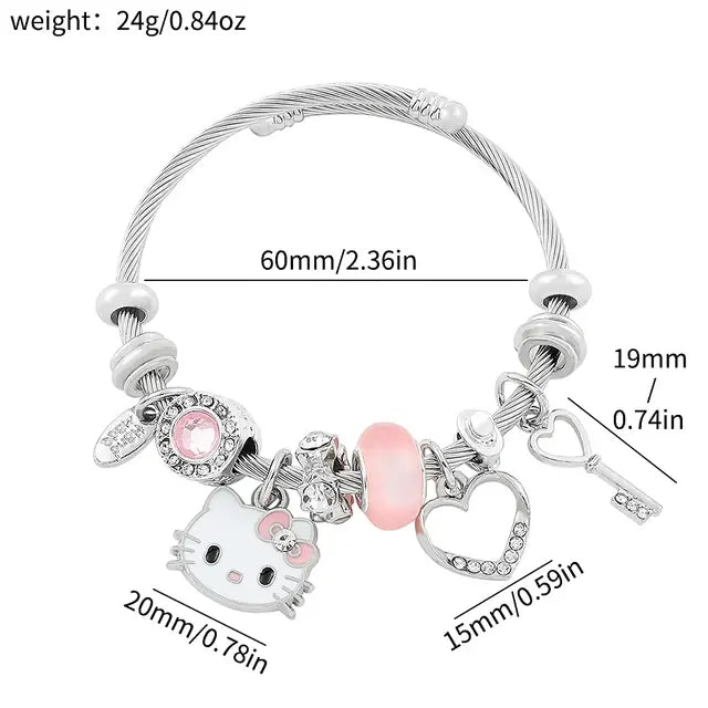 HK Crystal Bead Bracelet