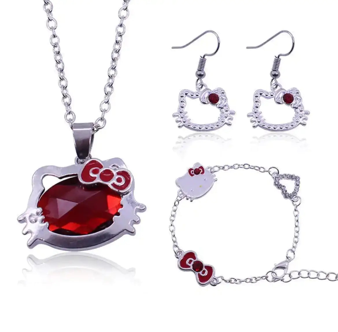 HK Red Jewlery Set