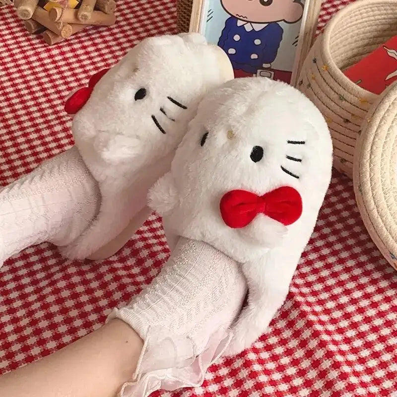 HK Fuzzy House Slippers